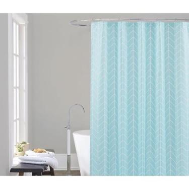 Imagem de Box Banheiro, Cortina Box 180cm X 160cm com Ganchos Impermeável - Antimofo, Cortina Banheiro, Resistente(Espinha de Peixe)