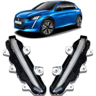 Imagem de Par Farol Milha DRL Peug 208 2021 2022 2023 2024 Led Daylight