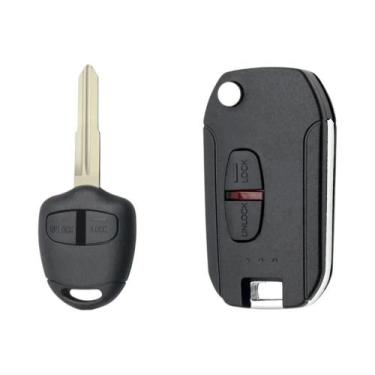 Imagem de Capa De Chave Remota Para Mitsubishi Pajero Sport Outlander Grandis AS