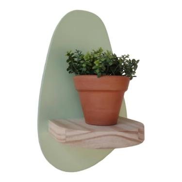 Imagem de Prateleira Orgânica Colorida Decorativa de Parede Coleção Cottagecore - 25x15x11cm - Organic1 Cor:Verde Paraíso;Tamanho: