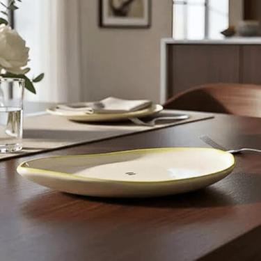 Imagem de Prato Bandeja Petisqueira Melancia Laranja Melancia Pera Morango Mamão Cerâmica (Pera)