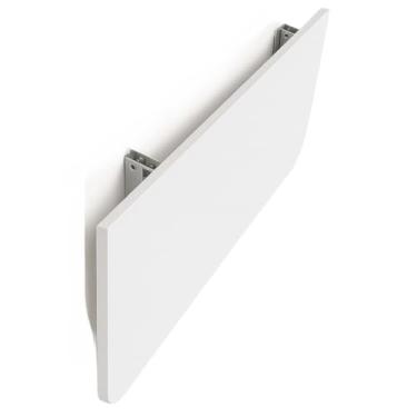 Imagem de Mesa Dobravel Retratil De Parede Suspensa Borda Redonda 90Cm 100Cm 120Cm Para Banheiro Quarto Sala Cozinha(100cm Branco)