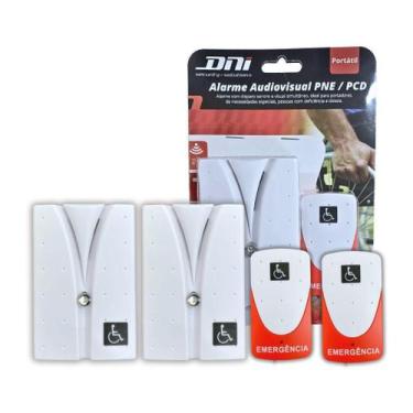 Imagem de Kit 2 Alarme Campainha Banheiro Emergência Idoso Pcd S/ Fio - DNI