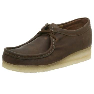 Imagem de Clarks Sapato masculino Wallabee, Couro de cera de abelha, 42