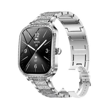 Imagem de Relógio Inteligente De Luxo Feminino Com Tela HD De 1,75, Monitor De F