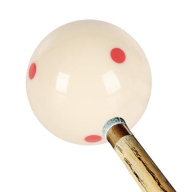 Imagem de Acessórios de bolas de bilhar, oito bolas de bilhar | Acessórios de equipamento de resina com 6 pontos vermelhos para jogadores iniciantes entusiastas de mesa de treino família de torneios