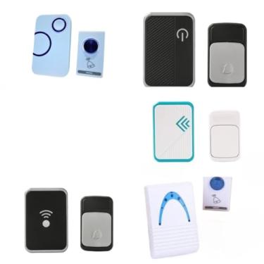 Imagem de Campainha Domestica sem Fio a Prova D áGua Campainha Residencial Comercial sem Fio Tomada e a Pilha(Modelo Aleatoria Tomada)