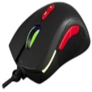 Imagem de Mouse ergonomico, com fio, precisao, jogos, sensor DPI ajustavel, e preto, otimo desempenho.