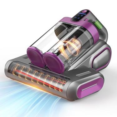 Imagem de Colchão de cama aspirador de pó sem fio 16Kpa aspirador de pó, aspirador de pó com luz UV-C de 253,7 nm, filtro HEPA e ultrassônico, aspiradores portáteis para cama, sofá, berço, presentes de