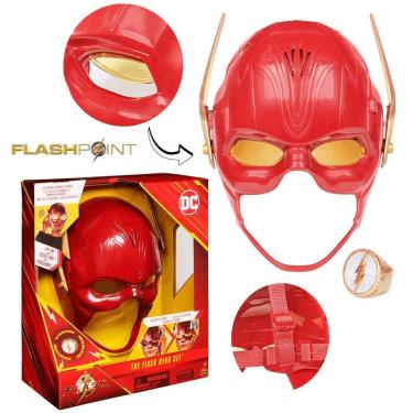 Imagem de Máscara Eletrônica The Flash Luz E Som Com Anel Do Flash