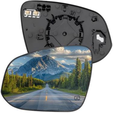 Imagem de LOIYLLEN Substituição do espelho lateral do motorista para Toyota Highlander 2020 2021 2022 2023 2024 2025 - Vidro do espelho do lado esquerdo, vidro dos espelhos retrovisores com aquecimento elétrico