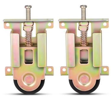 Imagem de Operitacx Conjunto de 2 Roletes para Portas de Correr, Substitutos para Portas de Espelho Com Moldura de Madeira E Metal.