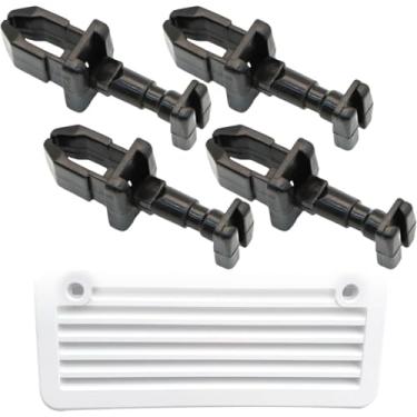 Imagem de ZEZEFUFU 4 peças de clipes de trava de ventilação de geladeira RV 617772 para trava de porta de ventilação Norcold