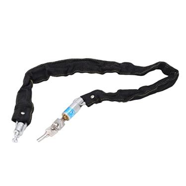 Imagem de Acouto Trava de Segurança Antirroubo de para Bicicleta - Aço Com Tampa, Inclui 2 Chaves, Bicicletas, Motocicletas, Portas e Muito Mais - 77 Cm de Comprimento