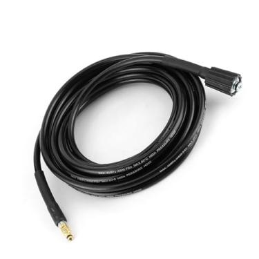 Imagem de Naroote Mangueira de Lavadora de Carro Durável 40MPa/5800PSI para K2, Tubo de Limpeza de água de Borracha, Acessório de Lavadora de Extensão de 26,2 Pés para Limpeza de Drenos, Preto (6M/19,69 pés)