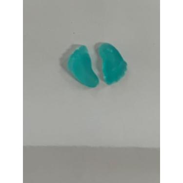 Imagem de Kit Com 50 Pares De Pezinhos Sabonete Glicerinado Artesanal Para Lembrancinhas De Festas e Maternidade (50, Azul Translúcido)