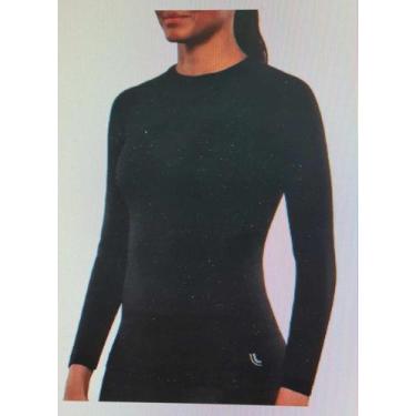 Imagem de Camiseta Térmica Feminina T-Shirt I-Max Lupo Sport 71012, GG, Preto