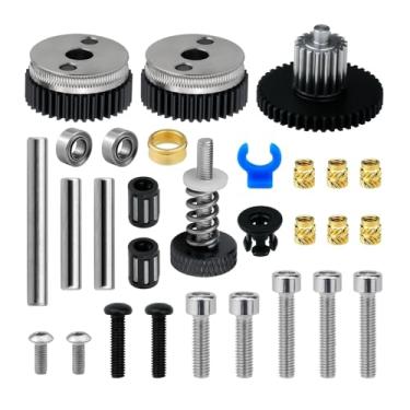 Imagem de Extrusora de engrenagem dupla - engrenagem de redução de aço duro com motor 36STH20, compatível com impressoras 3D CR10/CR10S/Ender3 V2/VORON(Blue)