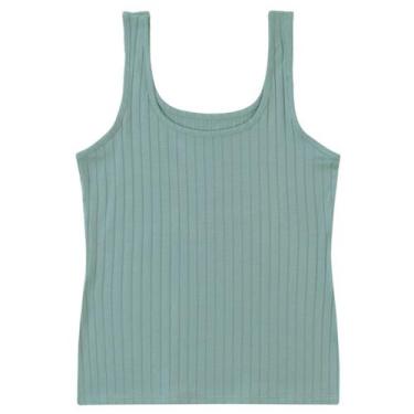 Imagem de Regata Feminina Viscose Stretch Canelada Malwee Ref. 89661, Azul 2340,