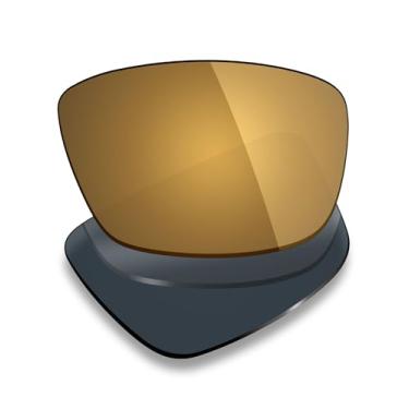 Imagem de Mryok Lentes de substituição polarizadas compatíveis com óculos de sol Spy Optic Cyrus, HD Polarized, proteção UV, resistente a impactos e ajuste perfeito - Bronze dourado