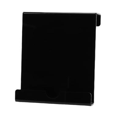 Imagem de Alomejor Suporte para Tablet para Esteira, Suporte de Leitura de Bicicleta Ergométrica de Acrílico 7,09 X 6,3 pol. para Equipamentos Cardiovasculares Domésticos de Academia Sem (Preta)