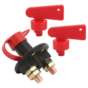 Imagem de KIMISS Kit de Isolamento de Corte de Interruptor de Desconexão de Bateria de Carro para Veículo, Barco, RV - Interruptor de Alimentação DC 12V-24V Com Chaves