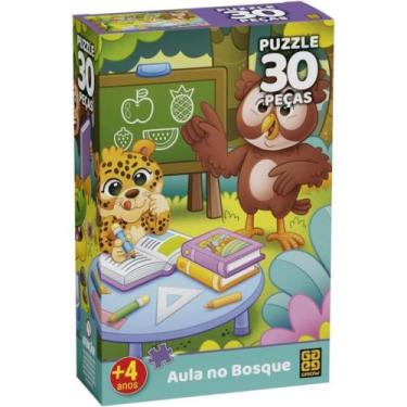 Imagem de Puzzle 30 peças Aula no Bosque - GROW JOGOS