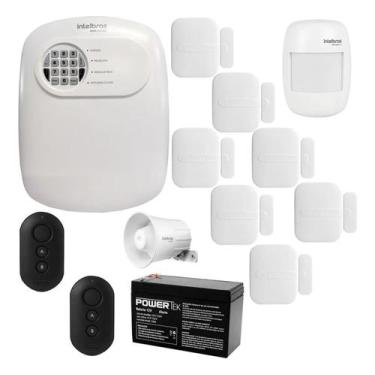 Imagem de Kit Alarme Intelbras Anm 24 net  App 8 Sensor Sem Fio Magnetico Ivp