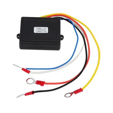 Imagem de Dioche Kit de Controle Remoto de Guincho Sem Fio Durável Com Alcance de 75 Pés Universal para Caminhão ATV SUV 12V 24V Interruptor Monofone ABS Preto