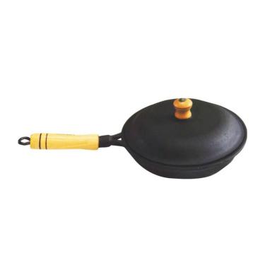 Imagem de Frigideira de Ferro Fundido com Tampa Largura 21,5cm