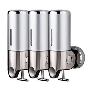 Imagem de 5sssallefaa Suporte de parede dispensador de sabonete, dispensador de sabão recarregável de 1500 ml, dispensador de sabão líquido montado na parede para casa, cozinha, comercial, restaurante (cor