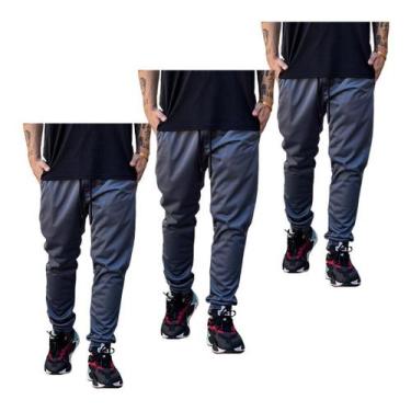 Imagem de Kit 3 Calças Jogger Malha Premium Neymar Inverno 2 Bolso 001 - J94, 3 