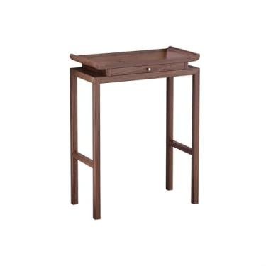 Imagem de Mandir Mesa de oferta de riqueza doméstica para sala de estar, mesa de buda de nogueira preta zen chinesa, altar, santuário (grande)