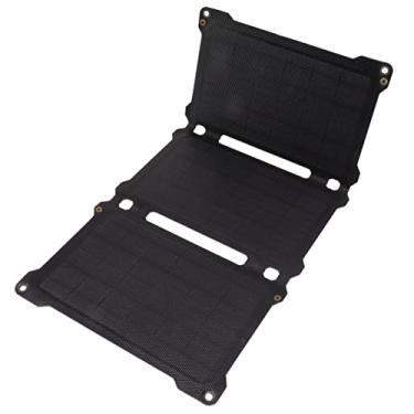 Imagem de LiebeWH Painel Solar Dobrável de 30 W, Carregador USB Duplo Portátil Monocristalino para Acampamento e Caminhada Ao Ar Livre (Preto)