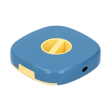 Imagem de KIMISS Enrolador de Cabo Portátil - Organizador de Cabo Giratório para Casa e Escritório - Solução Compacta de Armazenamento de Fio Em Azul e Amarelo