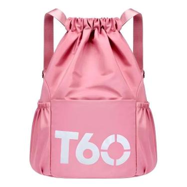 Imagem de Bolsa Mochila Esportiva Academia Treino Fitness Saco T Rosa