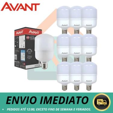 Imagem de Lâmpada Kit com 10 Led Bulbo Alta Potência 20W 6500K Avant Luz Branca