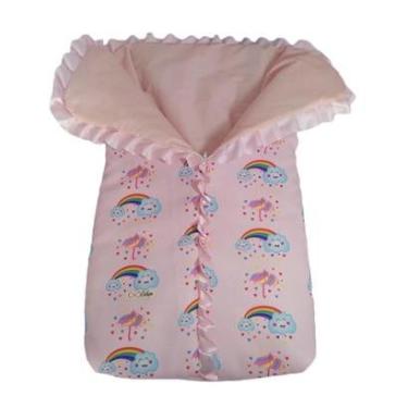 Imagem de Saco de dormir para bebê com zíper estampa chuva de benção-Feminino