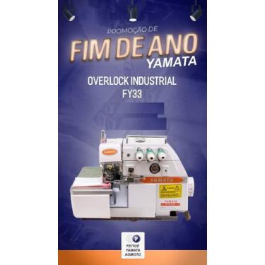 Imagem de Maquina De Costura Industrial Overlock Yamata Bivolt+13itens, INDUSTRI