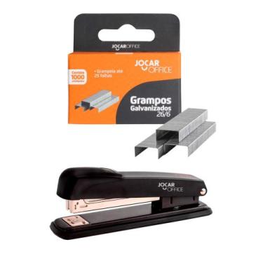 Imagem de COMP Kit Leonora Jocar Office: Grampeador Metal Pequeno 15.5cm + Gramp