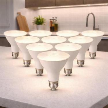 Imagem de Kit 10 Lampada Led Par38 14w 4000k Branco Neutro E27 110v/220v Branco 