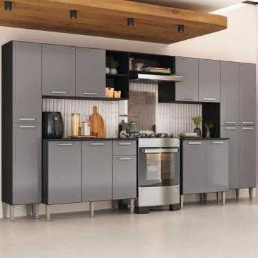 Imagem de Armário Cozinha Modulada Completa 329,5cm Pequim Top Multimóveis MP3767