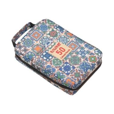 Imagem de Estojo De Lápis Colorido De Grande Capacidade Com 50, 72, 120 Comparti