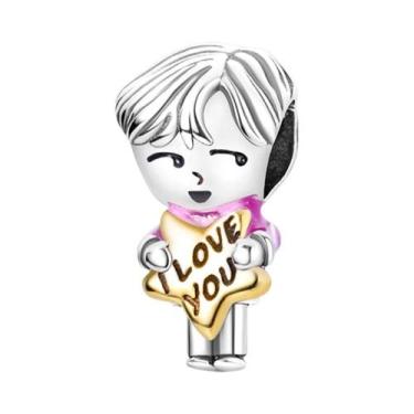 Imagem de Pingentes De Prata Para Casais, Meninos E Meninas, Com Zircônias, Para