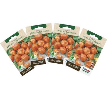 Imagem de 4X Sementes de Pimenta Habanero (Orange) TOPSEED