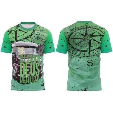 Imagem de Camiseta Caminhoneiro Cara Preta Camisa  Alien Carreteiro Eu Sonho Deu