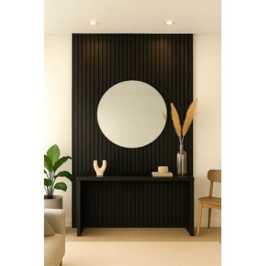 Imagem de Painel Ripado Kit 20 Placas Adesivas Autocolante Madeira Montável Mdf 