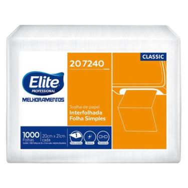 Imagem de Papel Toalha MELHORAMENTOS Interfolhado Folha Simples Elite Classic c/