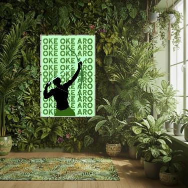 Imagem de Quadro Decorativo Oxóssi Ake Aro  - 70x50cm