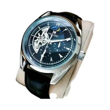 Imagem de Relógio Mecânico Automático Masculino Com Design Hemisférico E Fase Lu